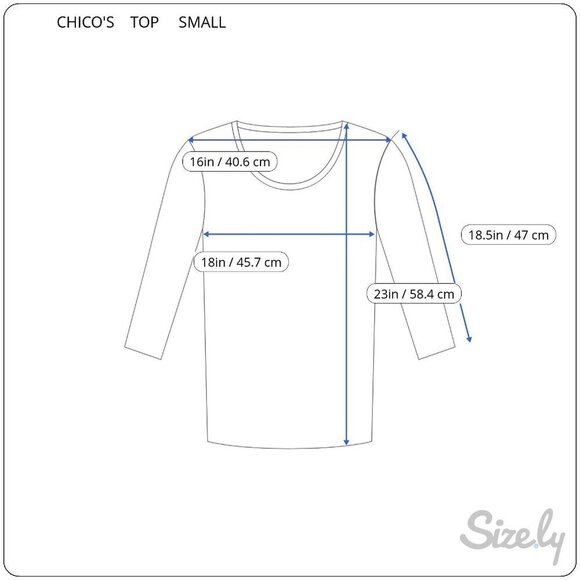 Chicos Womens Small Beige Blue Scoop Neck Stretch Quarter Sleeve Striped Top - Picture 6 of 9